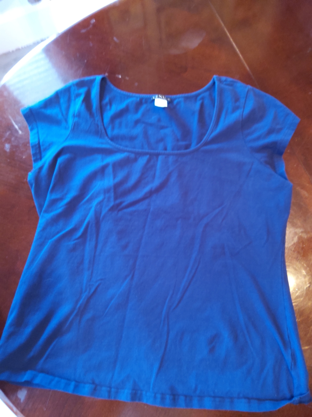 VENUS Scoop Neck Short Sleeve Tee - Royal Blue